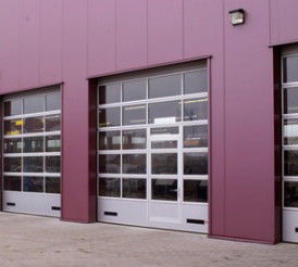 Class 3 Aluminum Sectional Garage Door Steel Glass Rolling Transparent