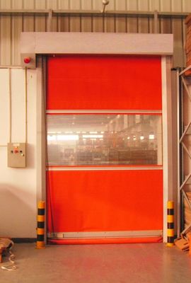 Indoor Outdoor 304 Stainless Steel Wind Resistant Dust Proof Custom the radar sensor high speed fast roll door