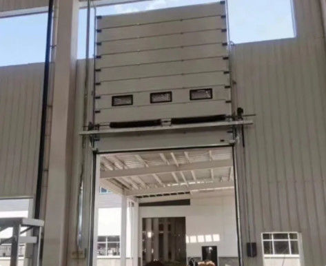 Fire Station Insulated Sectional Garage Doors High Strength Safety Efficiency