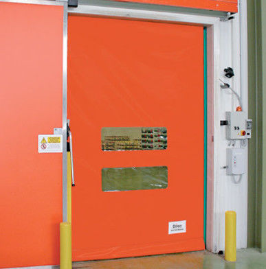 Industrial High Speed Spiral Metal Roller Shutter Door Customized Stable Automatic PVC