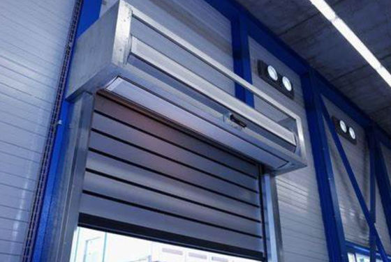 0.75KW Rapid Roll Door Aluminum Transparent Safety Efficiency